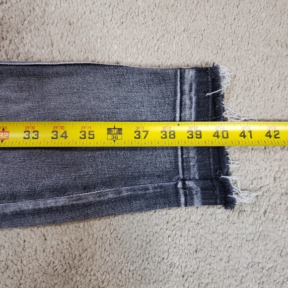 Judy Blue Jeans Womens 15/32 Gray Stretch Skinny Fit Distressed Faded Raw Hem - Picture 9 of 10